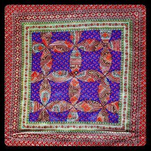 Echo Italy paisley bright silk scarf mint